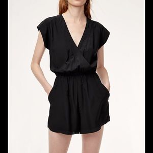 Aritzia Babaton Corbett silk romper